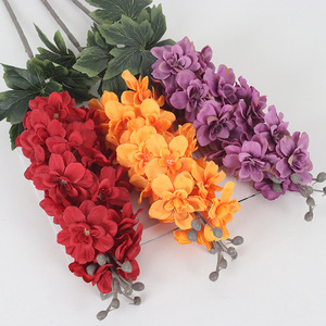 Flores Artificiales de Larkspur Jessie de 80 cm, Decoraciones de Seda para Bodas, Adornos para el Techo del Hogar - Product Image 3
