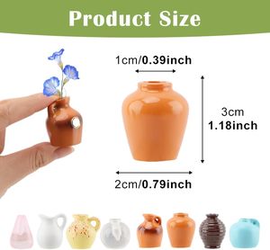 Mini-vases magnétiques en céramique pour réfrigérateur, petits vases magnétiques amusants avec fleurs, vases magnétiques ultra-puissants pour petites plantes - Product Image 6