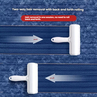 Rouleau réutilisable pour enlever les poils d'animaux, brosse à poils auto-nettoyante pour poils de chien et de chat sur les meubles, les tapis et les canapés