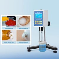 Viscosímetro rotatorio digital Medidor de viscosidad de laboratorio de 1 a 2000000mPa Pantalla LCD con salida de datos para grasa de recubrimiento de pintura de tinta