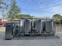 Station CIP entièrement automatique pour rinçage alcalin et acide, en acier inoxydable SUS304/316, pour ligne de traitement complète, contrôle PLC