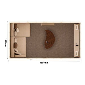 Maison modulaire à coins arrondis abordable, aire de jeux pour enfants, espace de vie préfabriqué, installation facile, cabine mobile de parc - Product Image 3