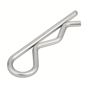 Pasador de Retención de Resorte Tipo R de Acero al Carbono Plateado con Zinc Resistente a la Corrosión, 6*100mm <span class=keywords><strong>DIN</strong></span> <span class=keywords><strong>11024</strong></span> - Product Image 4