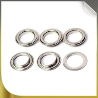 Œillets de rideau de douche en acier inoxydable épaissi, boucle pour les yeux, anti-rouille, tissu de tente d'extérieur, Rivets creux