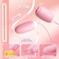Vibrador de Lengua para Mujeres, Mini Vibrador Tipo Huevo, Juguetes Sexuales, Estimulación Clitoriana y Anal, Vibrador Rosa, Fábrica de Artículos para Adultos