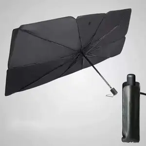 Parasol plegable para parabrisas de coche, sombrilla frontal reflectante UV, fácil de usar y almacenar