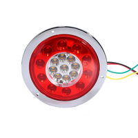 Feux de freinage, de stop, de clignotant et de position latéral pour voiture, camion, remorque, camionnette, 12V 24V, ronds, 19 LED, étanches