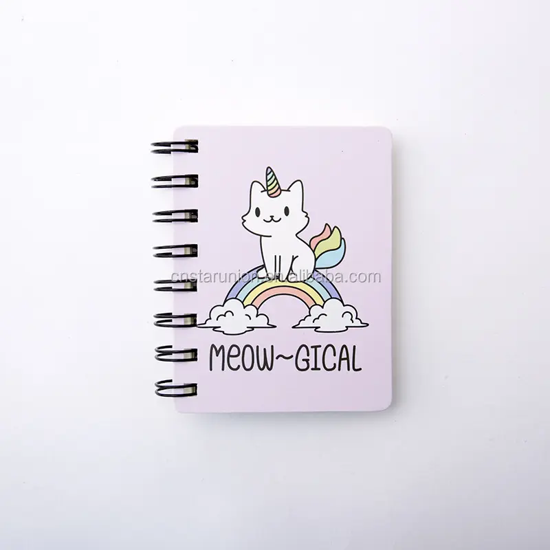 Wholesales Unicorn Coloring Book A7 Paper Spiral Wire Notebook For Boys And Girls Cartoon Notepad For Kids Art Record Book