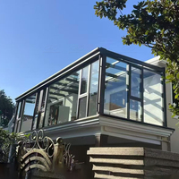 Pavillon de jardin moderne sur mesure pour l'extérieur, tente de réception, serre en aluminium et verre pour villa avec toit en verre trempé
