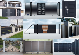 Porte coulissante de sécurité en aluminium à angle de 90 degrés, design de porte principale de villa - Product Image 6