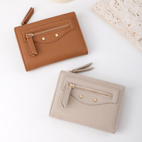 Tailian antivol femmes fermeture éclair portefeuille litchi Texture PU doublure courte affaires Style bohème Portable porte-monnaie en gros PC
