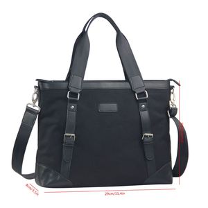 Bolsa de Lona Personalizada con Logotipo para Mujer, con Forro de Poliéster, Correa de Hombro Cruzada y Bolsillo para Portátil - Product Image 6