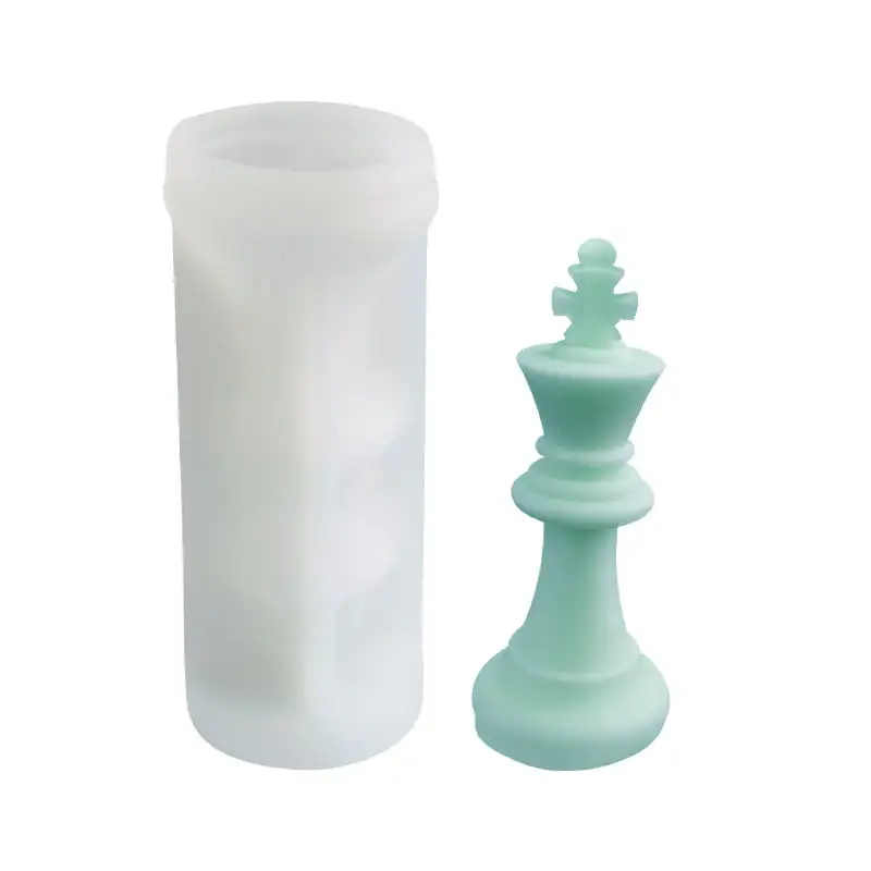 Resin mold and chessboard DIY candle mold 3D chess pieces epoxy cast silicone mold