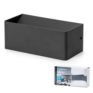 Applique da parete in metallo nero 12.5W, efficiente e moderno, ideale per l'illuminazione decorativa in case e uffici. - Product Image 2