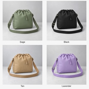 Mini <b>Bag</b> Ripstop Nylon Drawstring Crossbody <b>Bag</b> with Toggle Women Lightweight 20x16cm Custom Logo - Product Image 5
