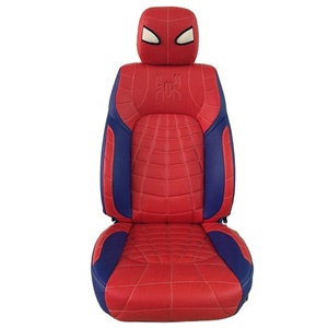 Funda de Asiento de Coche Roja de Gran Venta en <span class=keywords><strong>2020</strong></span>, Fundas de Asiento de Coche de Cuero PVC con Diseño de Spider-Man - Product Image 1
