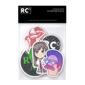 Customized Company Brand Logo Waterproof Die Cut Vinyl Promotional Stickers Packs for Laptop Skateboard