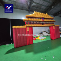 Arco de entrada inflable Qiankun Palace para publicidad gigante personalizado de fábrica