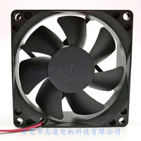 8025 80x80x25mm DC eksenel soğutma fanı 80mm 12V 24V PC şasi durumda sunucu güç kaynağı için fırçasız Fan