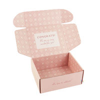 Boîte d'expédition en carton ondulé pliable, résistante et écologique, avec logo personnalisé, taille personnalisée pour l'emballage de cadeaux et de produits de vente au détail en e-commerce