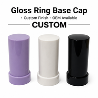 Capuchon de vernis à ongles cylindrique brillant multicolore en plastique, accessoire cosmétique, couleur personnalisée pour flacon de vernis gel, vente en gros