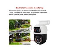 Kit de Fabricación de CCTV IP de 16 Canales 3MP+3MP, Sistema de Cámara de Seguridad PTZ para Exteriores con Visión Nocturna en Color, Tarjeta SD, POE, Pantalla Dual y Cableado