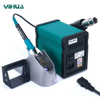 Station de soudage à air chaud YIHUA 995D+ avec trois emplacements de stockage pour la réparation de circuits imprimés, outil de précision