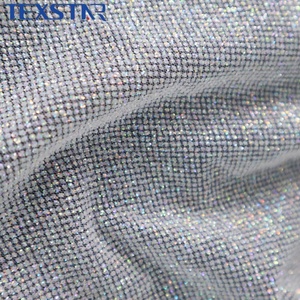 Wholesale 100% Polyester <strong>Shiny</strong> Crystal Glitter Mesh Tulle Fabric for Make Dress Wedding Decorations - Product Image 4