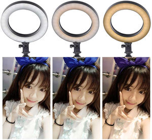 6นิ้วโต๊ะถ่ายภาพไฟกล้องอุปกรณ์แสงสว่างกระจกแต่งหน้าโคมไฟแหวนไฟ Led - Product Image 5