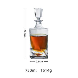 Ensemble de <span class=keywords><strong>carafe</strong></span> à liqueur élégante en gros d'usine bouteille de liqueur en verre de cristal <span class=keywords><strong>carafe</strong></span> à vin <span class=keywords><strong>carafe</strong></span> à whisky avec bouchon en verre - Product Image 3