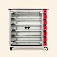 Four à rôtisserie au gaz commercial pour restaurant, en acier inoxydable, machine à griller automatique pour barbecue