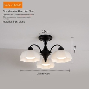 Lámpara de techo LED moderna para decoración del hogar, hierro, acrílico, interior, Hotel, dormitorio, sala de estar, luces, Base de Metal duradera - Product Image 3