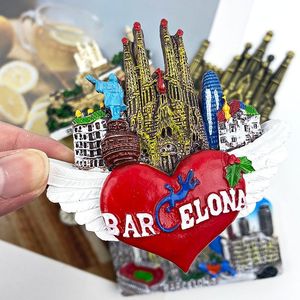 Nam châm tủ lạnh bằng nhựa và nhãn dán từ tính dành cho nhà thờ Sagrada Familia của Gaudi ở <span class=keywords><strong>Barcelona</strong></span>, Spa, kỷ niệm du lịch xuất khẩu ngoại thương - Product Image 2
