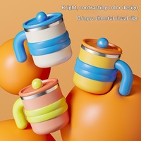 Mug à café isotherme en acier inoxydable 316, double paroi, rétention de chaleur, couvercle à clapet hermétique, poignée incurvée, tasse à eau, gobelet quotidien pour le bureau