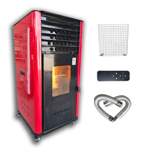 Poêle à granulés de bois autoportant à haute efficacité avec grand rendement calorifique Poêle à granulés <span class=keywords><strong>non</strong></span> <span class=keywords><strong>électrique</strong></span> à commande intelligente pour appartements - Product Image 5