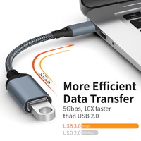 Individuelles Logo-Paket 5GB USB-C Ladekabel USB-C auf USB 3.0 Buchse 60W Cabo OTG USB-Verlängerungskabel für Computer-Flash-Laufwerk