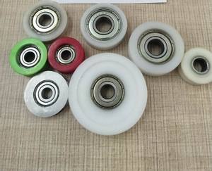 ลูกล้อประตูห้องอาบน้ำแบบลูกปืน ขนาด 5x25x9 มม. พร้อมตัวล็อค 19/23/25 มม. ลูกล้อเลื่อนสำหรับห้องอาบน้ำ รางลูกปืนร่องลึก - Product Image 1