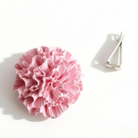 Diffuseur d'huiles essentielles en céramique parfumée à la carnation rose, artisanal, en porcelaine, pour l'aération de la voiture