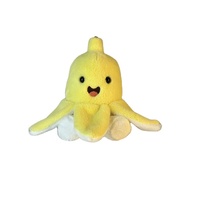 Peluche de plátano de la serie Babywolf Fruit, pequeño llavero de peluche con forma de plátano