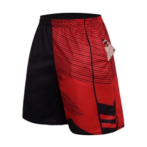 2023 Hot Sale Custom Quick Dry Digital Printing Embroidery Mesh <b>Mens</b> Basketball Shorts - Product Image 2