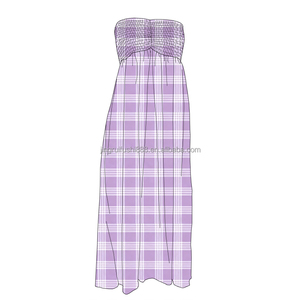 Robe d'été sans bretelles pour femmes à la mode avec imprimé hawaïen, personnalisable pour robe longue décontractée pour femmes - Product Image 5