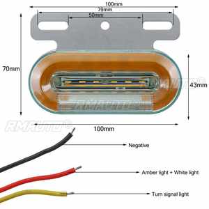 Luces Laterales LED Amarillas para Coche/Camión, 10/20/30x 12V/24V, 12 LED, Luces Externas, Indicador de Señal, Lámpara de Advertencia, Luz Trasera para Remolque - Product Image 5