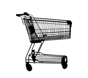 Mini Carrito de Compras Plegable de Acero Cromado con 4 Ruedas, Práctico y Ligero - Product Image 5