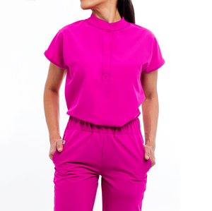 Uniforme d'infirmière d'hôpital pour femmes à la mode, designs d'uniformes médicaux à taille élastique, ensembles d'uniformes d'infirmière d'hôpital - Product Image 1