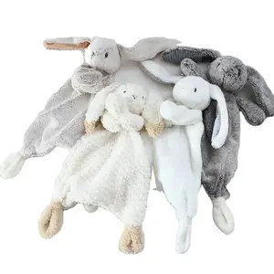 Bunny Animal Security Blanket Soft Baby Comforter Toy Plush Doudou