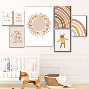 Quadro su Tela Personalizzato per Cameretta Neonato, Dipinto Murale Moderno, Poster e Stampa per Camere di Bambini e Bambine - Product Image 2