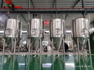 Peralatan fermentasi komersial 1000L glikol tangki fermentasi cuka fermenter kerucut terpasang - Product Image 5