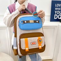 Mochila Escolar de Nailon Impermeable de Alta Densidad y Buena Calidad, Multifuncional, para Niños de Primaria, Protección para la Espalda, para Niños y Niñas, Uso Diario