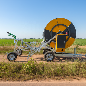 Sistema de Riego Móvil JP75-400 con Carrete de Manguera para Agricultura en Campo - Product Image 1