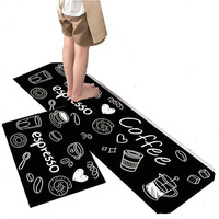 Tapis de cuisine pliable en polyester doux, moderne, fin, à absorption rapide de l'eau, antidérapant, séchage rapide, pour égoutter l'eau sur le comptoir